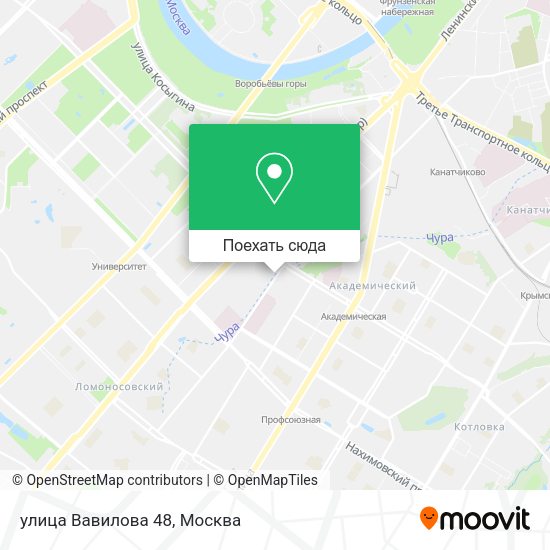 Карта улица Вавилова 48