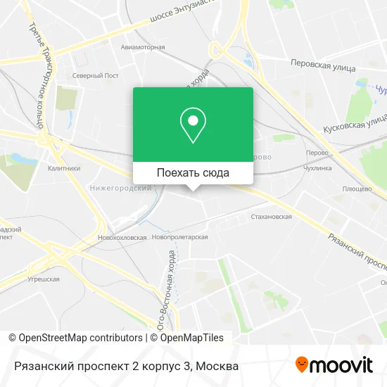 Карта Рязанский проспект 2 корпус 3