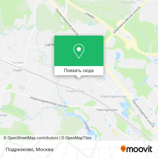 Карта Подрезково