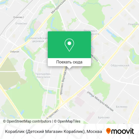 Карта Кораблик (Детский Магазин Кораблик)
