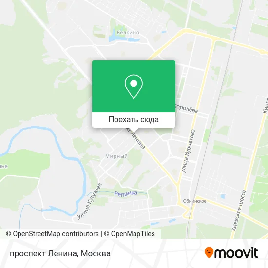 Карта проспект Ленина