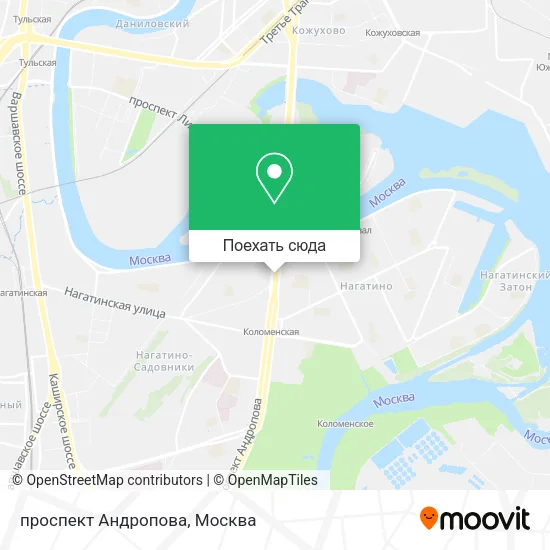 Карта проспект Андропова
