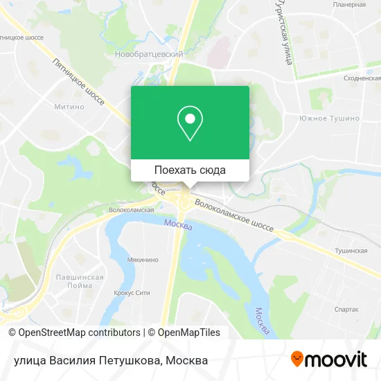 Карта улица Василия Петушкова