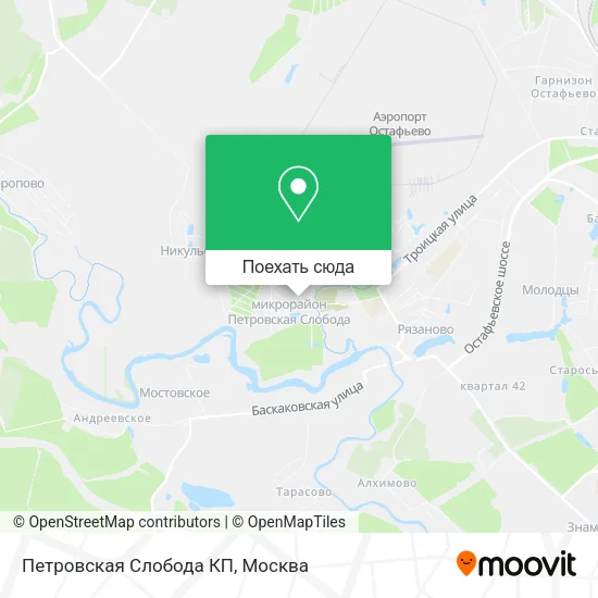 Карта Петровская Слобода КП
