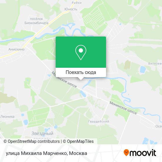 Карта улица Михаила Марченко
