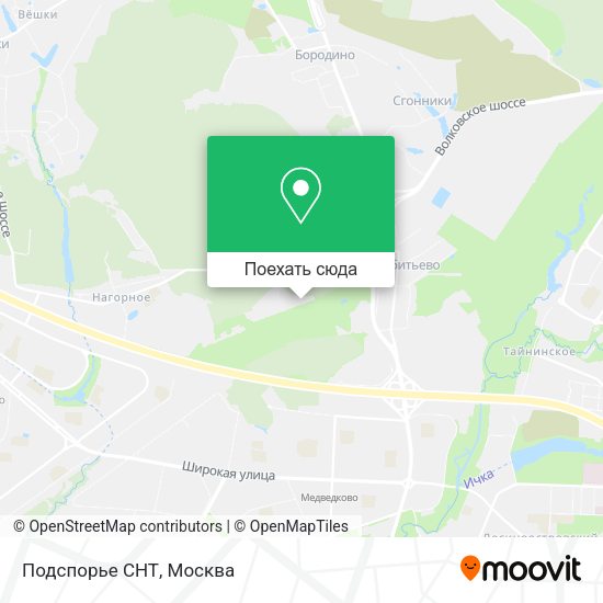 Карта Подспорье СНТ