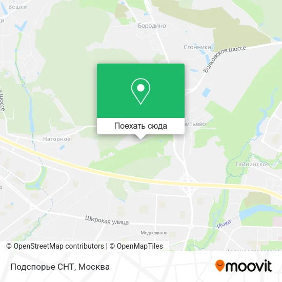 Карта Подспорье СНТ