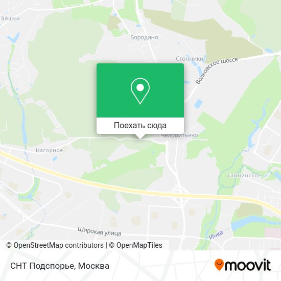 Карта СНТ Подспорье