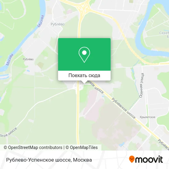 Карта Рублево-Успенское шоссе