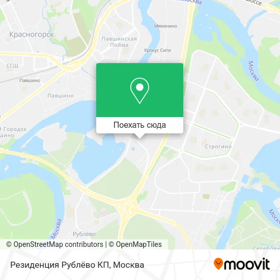 Карта Резиденция Рублёво КП