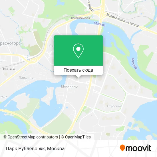 Карта Парк Рублёво жк