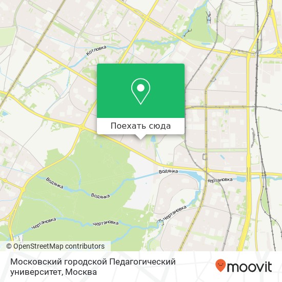 Карта Московский городской Педагогический университет