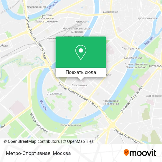 Карта Метро-Спортивная