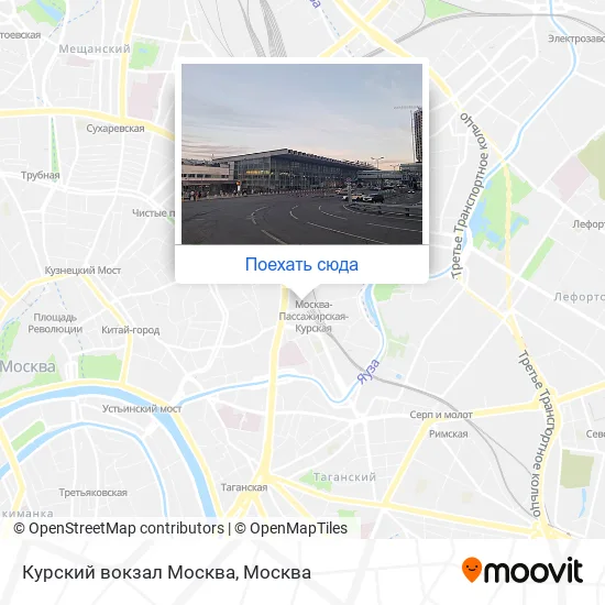 Карта Курский вокзал Москва