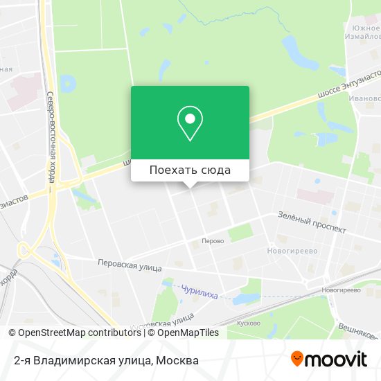 Карта 2-я Владимирская улица