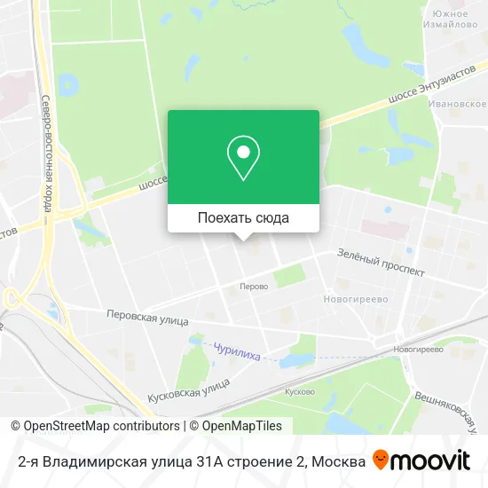 Карта 2-я Владимирская улица 31А строение 2