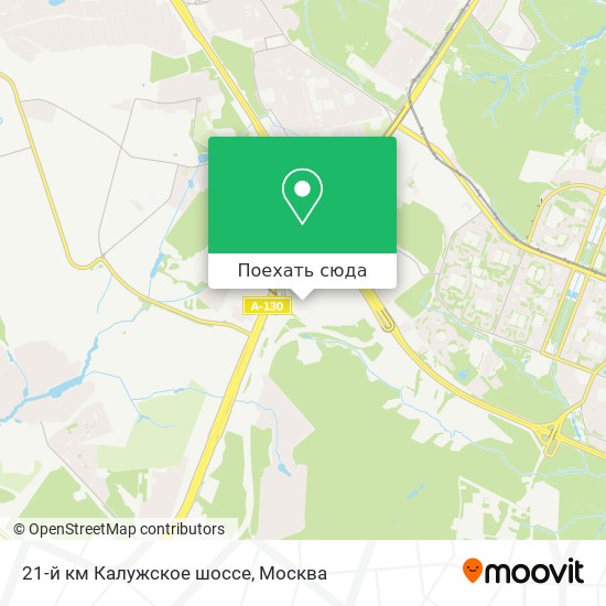 Карта 21-й км Калужское шоссе