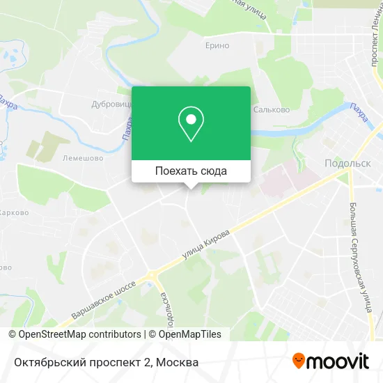 Карта Октябрьский проспект 2