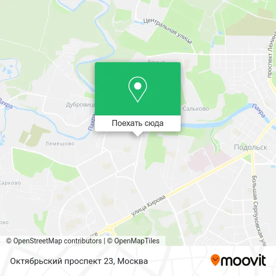 Карта Октябрьский проспект 23