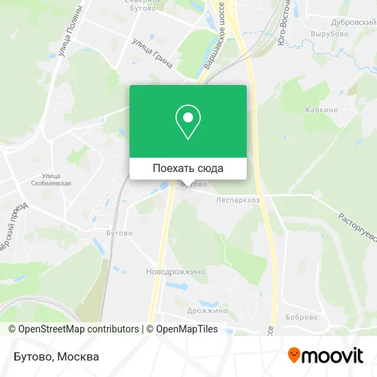 Карта Бутово
