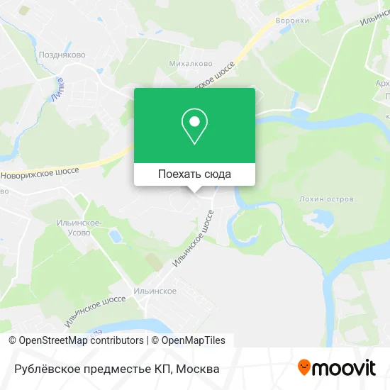 Карта Рублёвское предместье КП