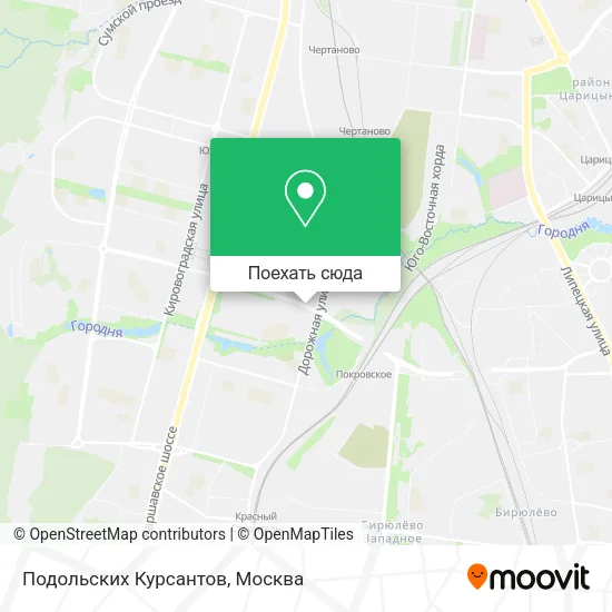 Карта Подольских Курсантов