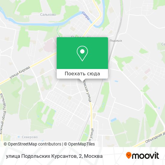 Карта улица Подольских Курсантов, 2
