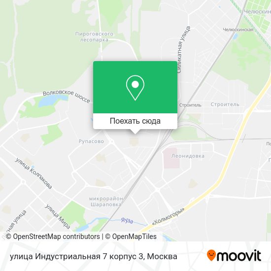 Карта улица Индустриальная 7 корпус 3