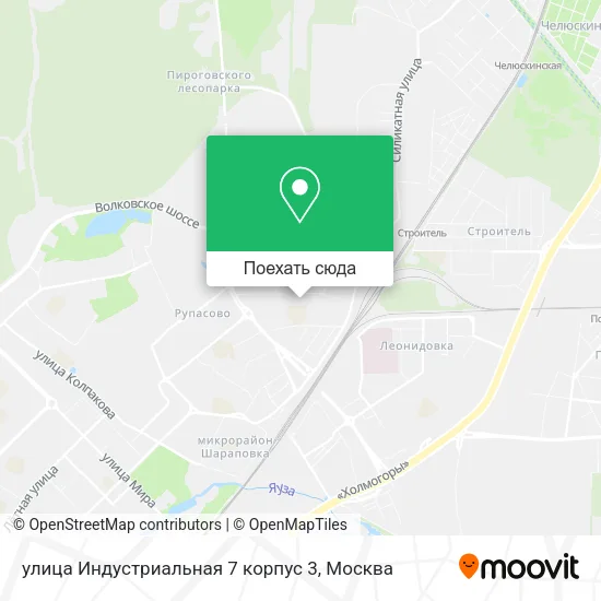 Карта улица Индустриальная 7 корпус 3