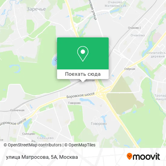 Карта улица Матросова, 5А