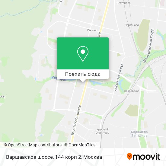Карта Варшавское шоссе, 144 корп 2