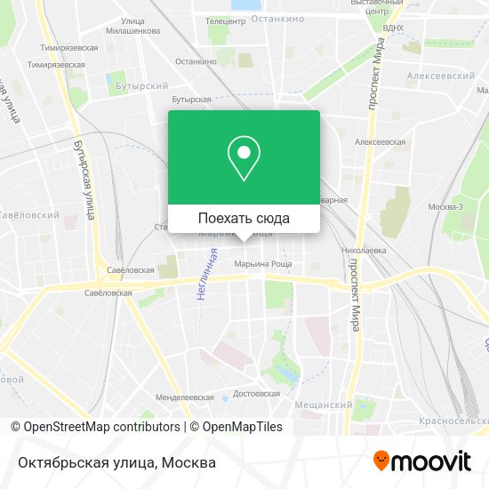 Карта Октябрьская улица