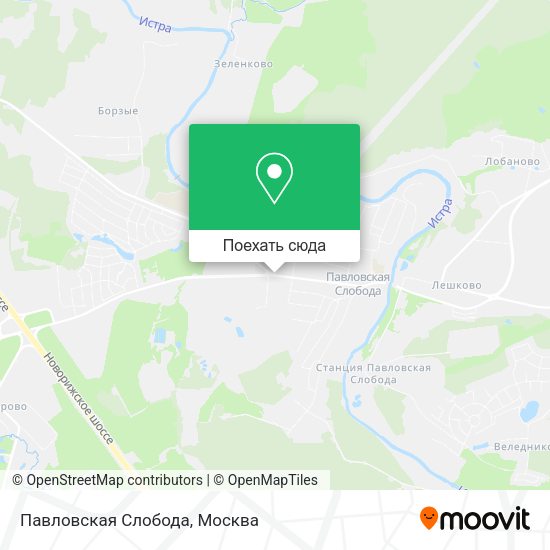 Карта Павловская Слобода