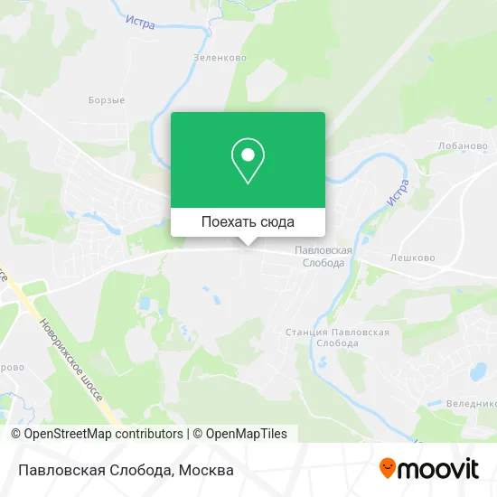Карта Павловская Слобода