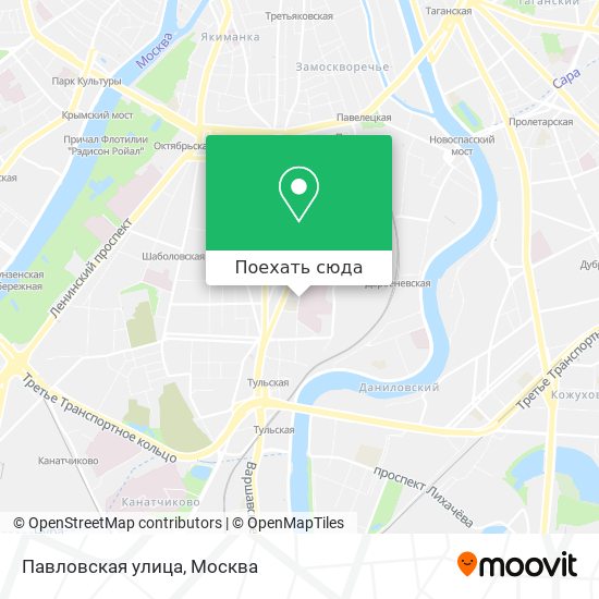 Карта Павловская улица
