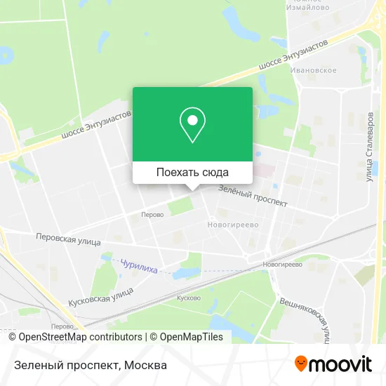 Карта Зеленый проспект