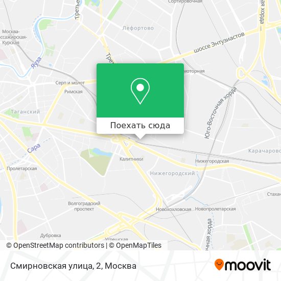 Карта Смирновская улица, 2
