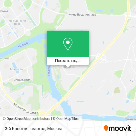 Карта 3-й Капотня квартал