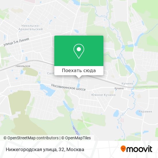 Карта Нижегородская улица, 32