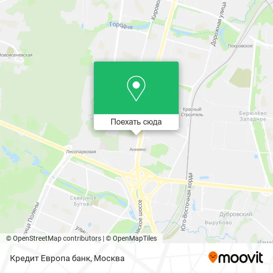 Карта Кредит Европа банк