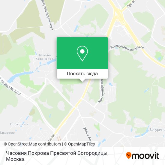 Карта Часовня Покрова Пресвятой Богородицы