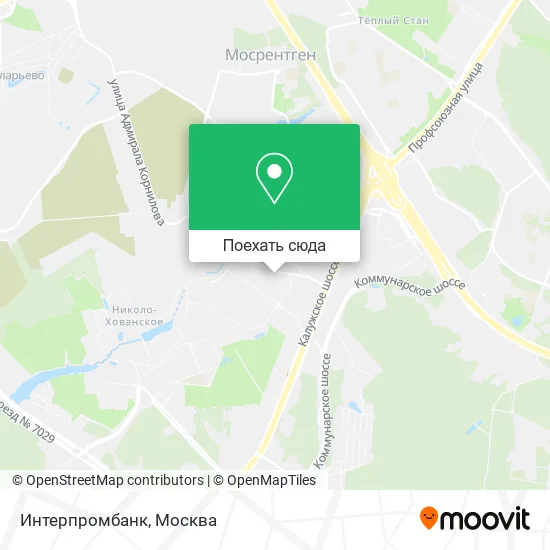 Карта Интерпромбанк