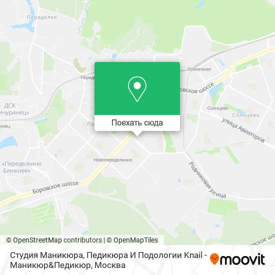 Карта Студия Маникюра, Педикюра И Подологии Knail - Маникюр&Педикюр