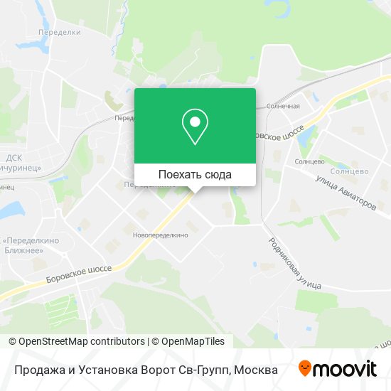 Карта Продажа и Установка Ворот Св-Групп