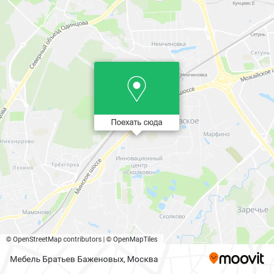 Карта Мебель Братьев Баженовых