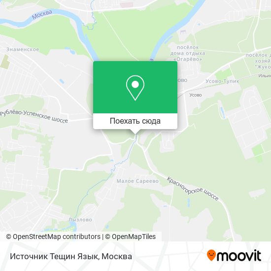 Карта Источник Тещин Язык
