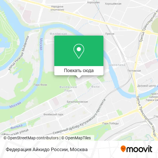 Карта Федерация Айкидо России