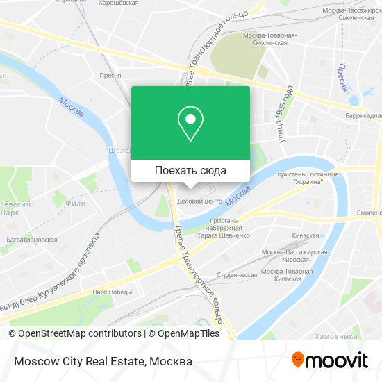 Карта Moscow City Real Estate