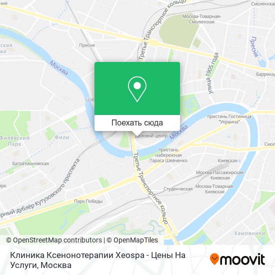 Карта Клиника Ксенонотерапии Xeospa - Цены На Услуги