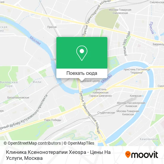 Карта Клиника Ксенонотерапии Xeospa - Цены На Услуги
